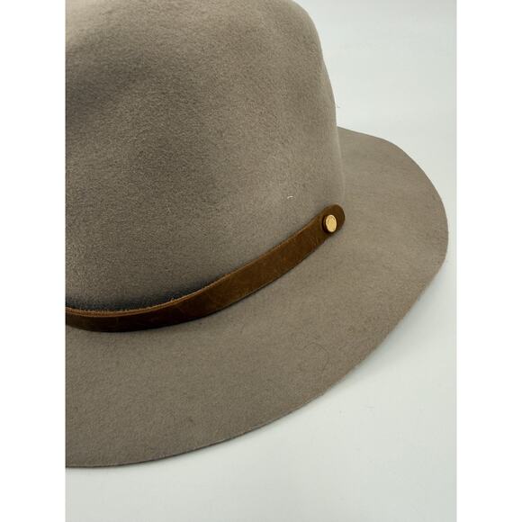 Rag & Bone Gray Floppy Brim Felted Wool Fedora Hat Size Large main image 8